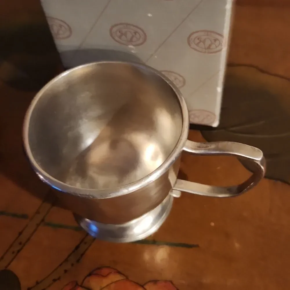 Match Italian Pewter Handmade Baby Cup